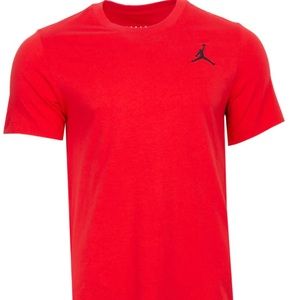 Nike Air Jordan Embroidered Jumpman T-Shirt Size AVAILABLE GYM/RED